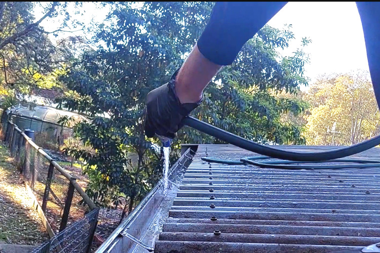 The simplicity of a garden hose becomes a powerful tool in the hands of ulladulla`s gutter cleaning company, resulting in impressive cleaning outcomes.