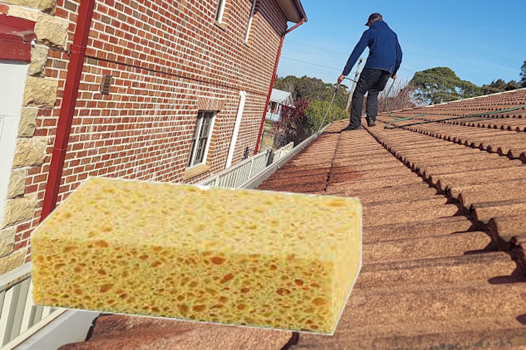 Discover an eco-friendly approach to gutter cleaning in ulladulla as experts clean without a hose, using sponge technology.