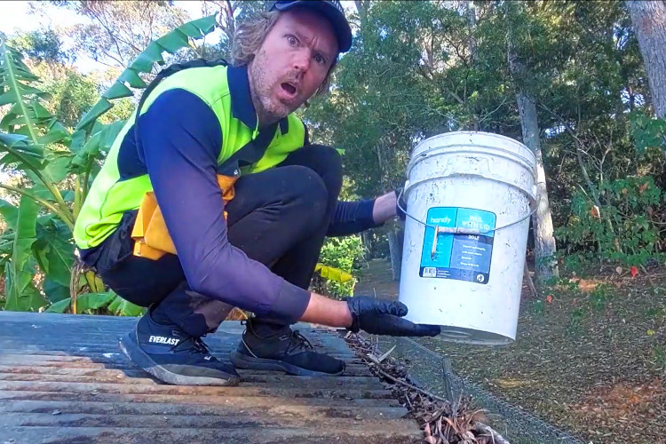 ulladulla Gutter cleaning demonstrates the practicality of having a bucket.